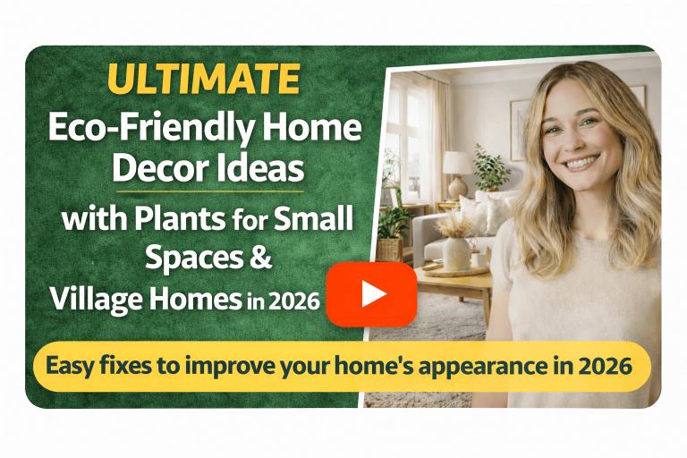 Ultimate Eco Friendly Home Decor Ideas with Plants for Small Spaces & Village Homes in 2026