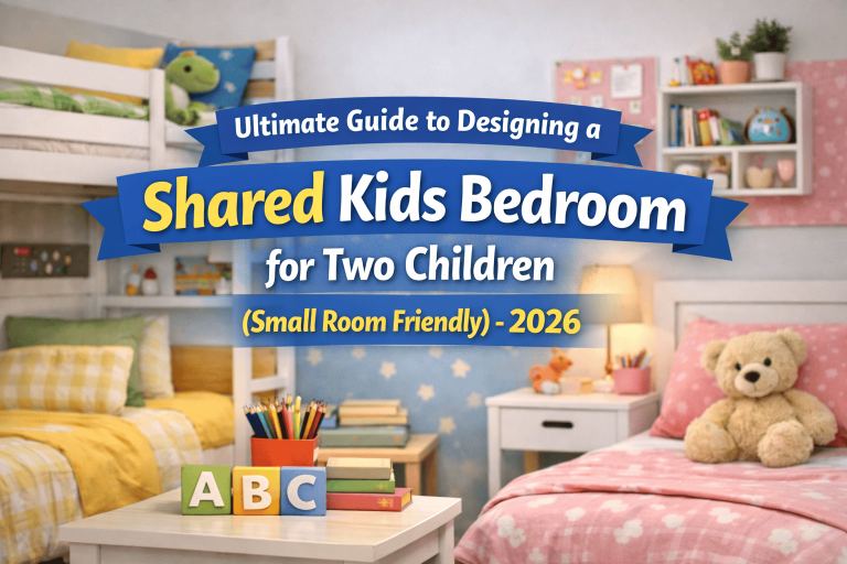 shared kids bedroom ideas for two children in a small room
