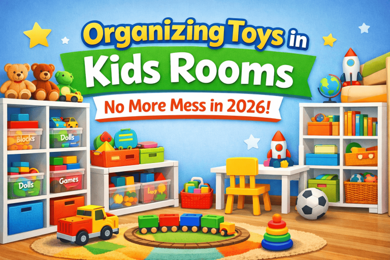 Organizing toys in kids rooms with smart storage ideas for small spaces in 2026